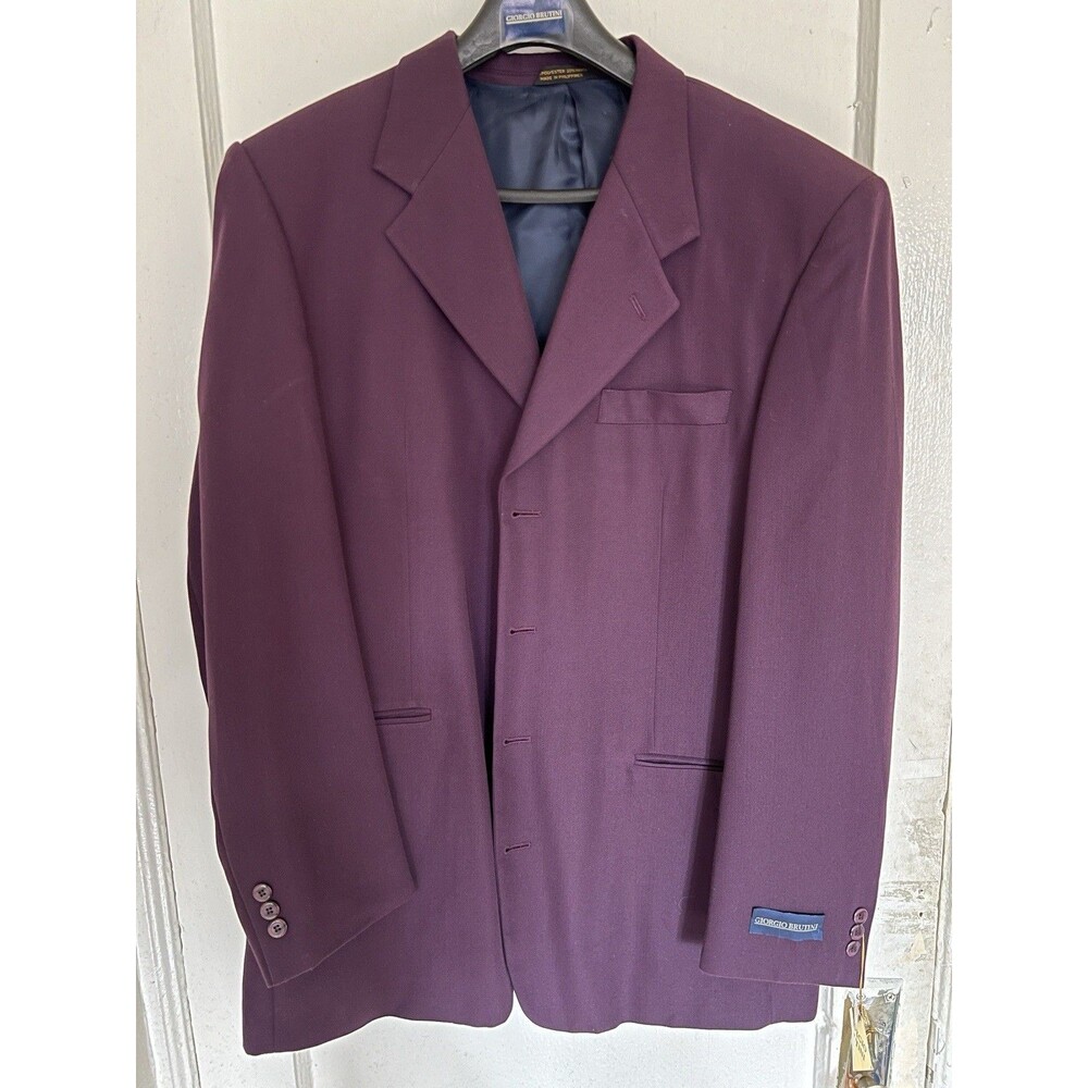 Giorgio Brutini 2 Piece Suit Burgundy 42L